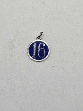 Sterling Silver Sweet 16 Anniversary Charm